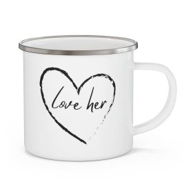 Enamel Camping Mug, Say It Soul Love Her