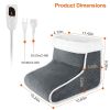 Heating Pad for Foot Electric Heated Foot Warmer Soft Leg Warmer Boots with 6 Level Heating 4 Level Timing