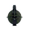 Collapsible Military Water Bottle Silicone Water Kettle Canteen with Compass Foldable Water Bottle for Traveling Hiking Camping