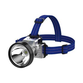 Rechargeable High Bright LED Headlamp with 3 Light Modes Support (Color: Silver & Blue)