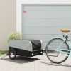 Bike Trailer Black and Gray 99.2 lb Iron