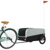 Bike Trailer Black and Gray 99.2 lb Iron