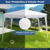 10 x 10 Feet Outdoor Pop-up Patio Canopy for  Beach and Camp