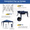 10 x 10 Feet Outdoor Pop-up Patio Canopy for  Beach and Camp