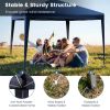 10 x 10 Feet Outdoor Pop-up Patio Canopy for  Beach and Camp