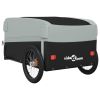 Bike Trailer Black and Gray 99.2 lb Iron