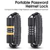 4 Digits Combination Password Bicycle Safety Anti-Theft Elasticity Locks