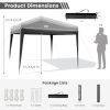 10 x 10 Feet Outdoor Pop-up Patio Canopy for  Beach and Camp