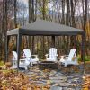 10 x 10 Feet Outdoor Pop-up Patio Canopy for  Beach and Camp